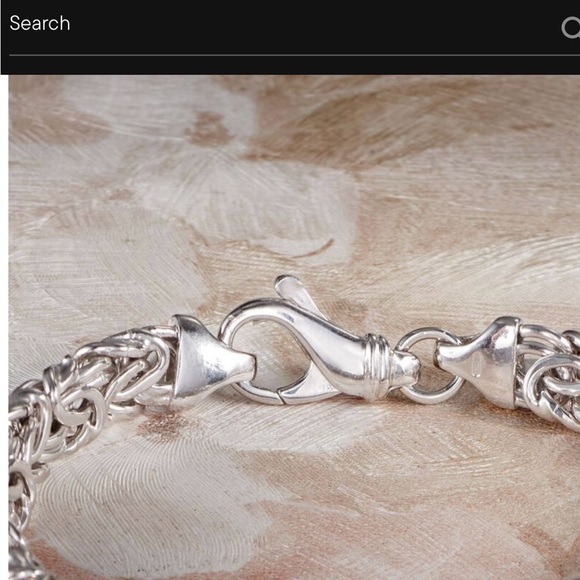 NEW ROSS SIMONS 8” STERLING ITALIAN BYZANTINE BRACELET - Picture 3 of 9